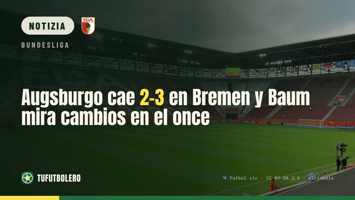 Augsburg ko 2-3 a Brema: Baum pensa a cambiare l’undici