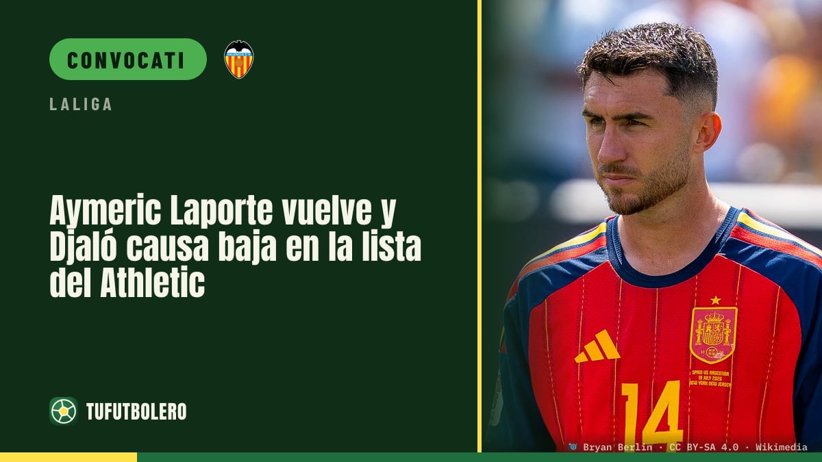 Aymeric Laporte torna e Djaló salta la lista dell’Athletic
