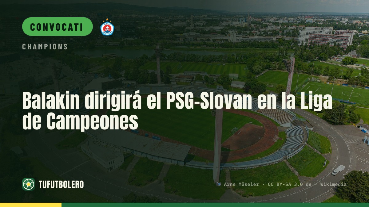 Balakin arbitra PSG-Slovan in Champions League