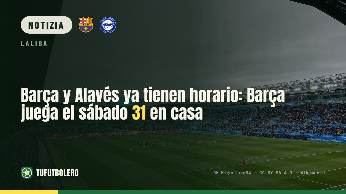 Barça-Alavés, orario confermato: sabato 31 alle 21 al Spotify Camp Nou