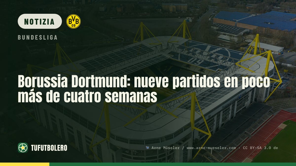 Borussia Dortmund: nove partite in poco più di quattro settimane