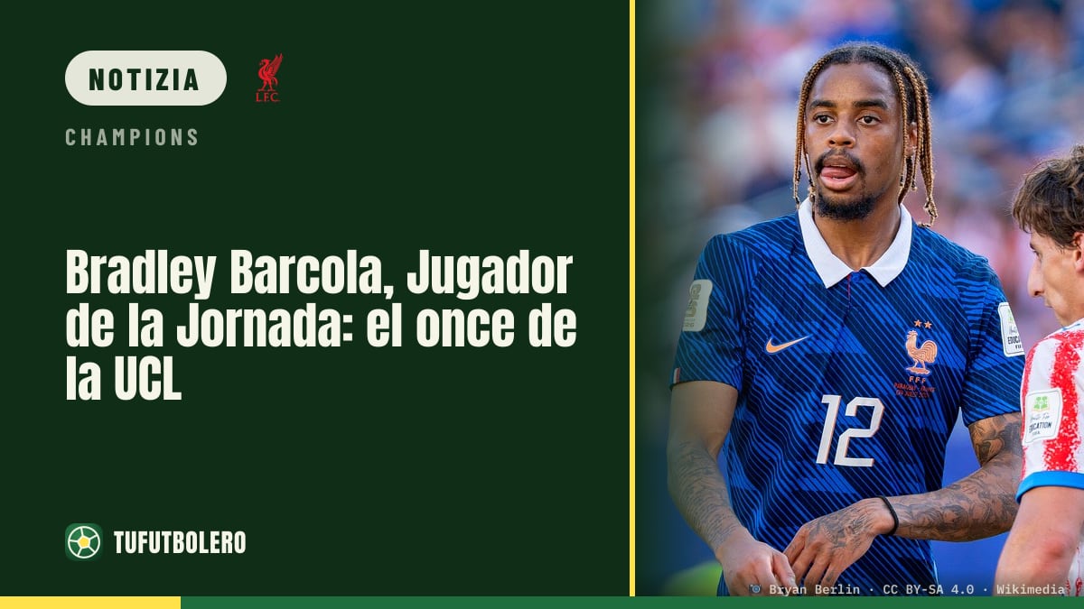 Bradley Barcola è Player of the Week: la UCL Team of the Week