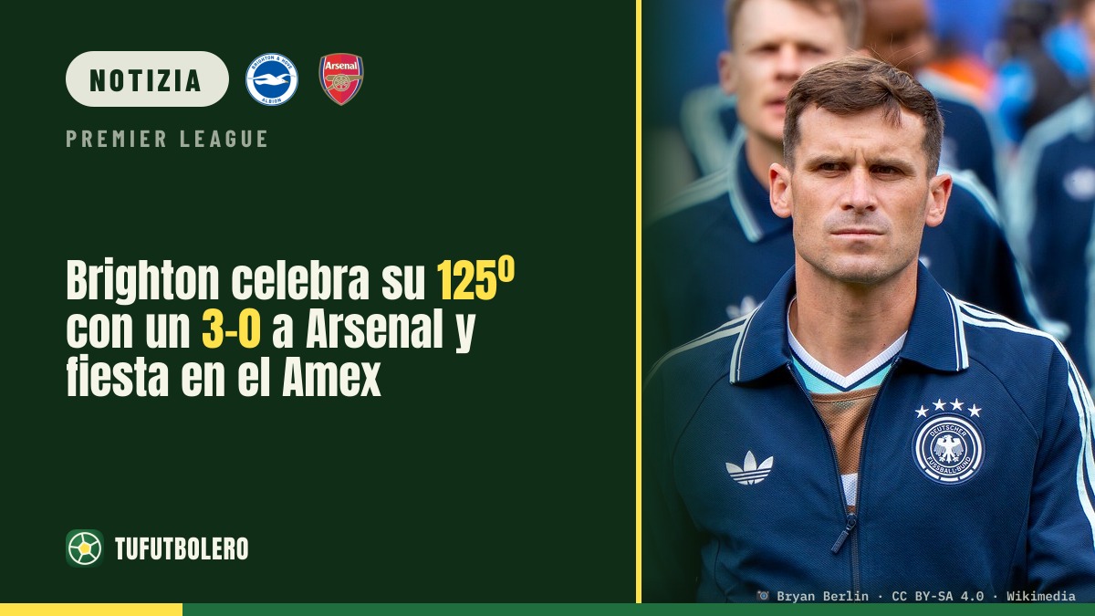 Brighton festeggia il 125° con un 3-0 all’Arsenal