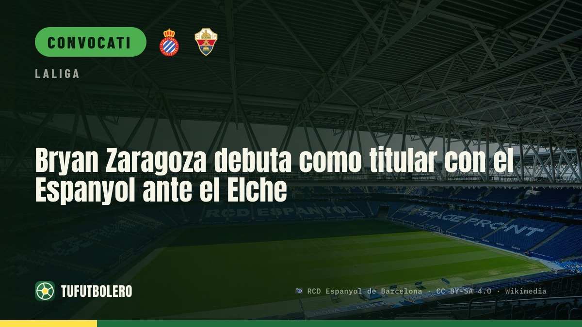 Bryan Zaragoza prima da titolare con l’Espanyol contro l’Elche