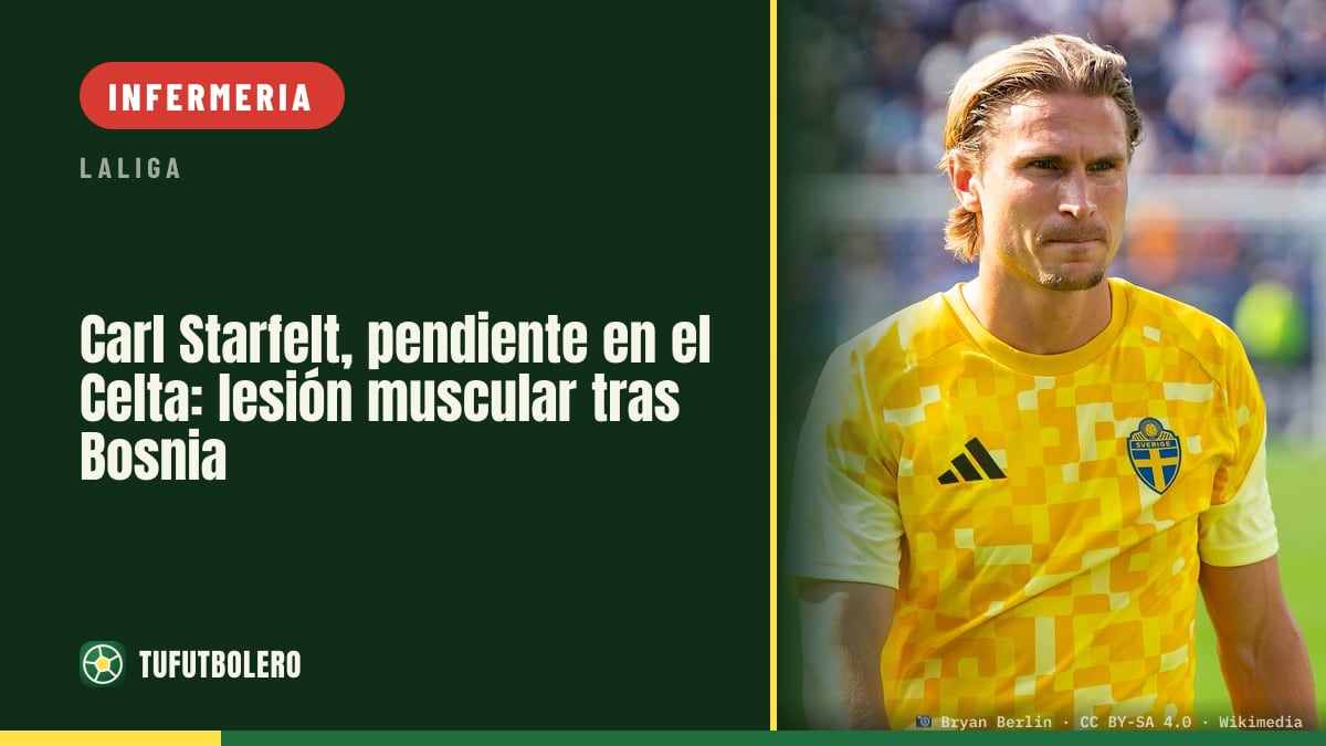 Carl Starfelt in dubbio al Celta: lesione muscolare dopo Bosnia