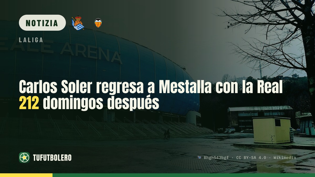 Carlos Soler torna a Mestalla con la Real Sociedad 212 domeniche dopo