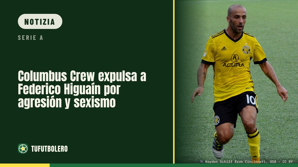 Columbus Crew espelle Federico Higuaín per aggressione e sessismo