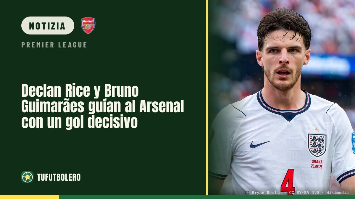 Declan Rice e Bruno Guimarães trascinano l’Arsenal: gol decisivo
