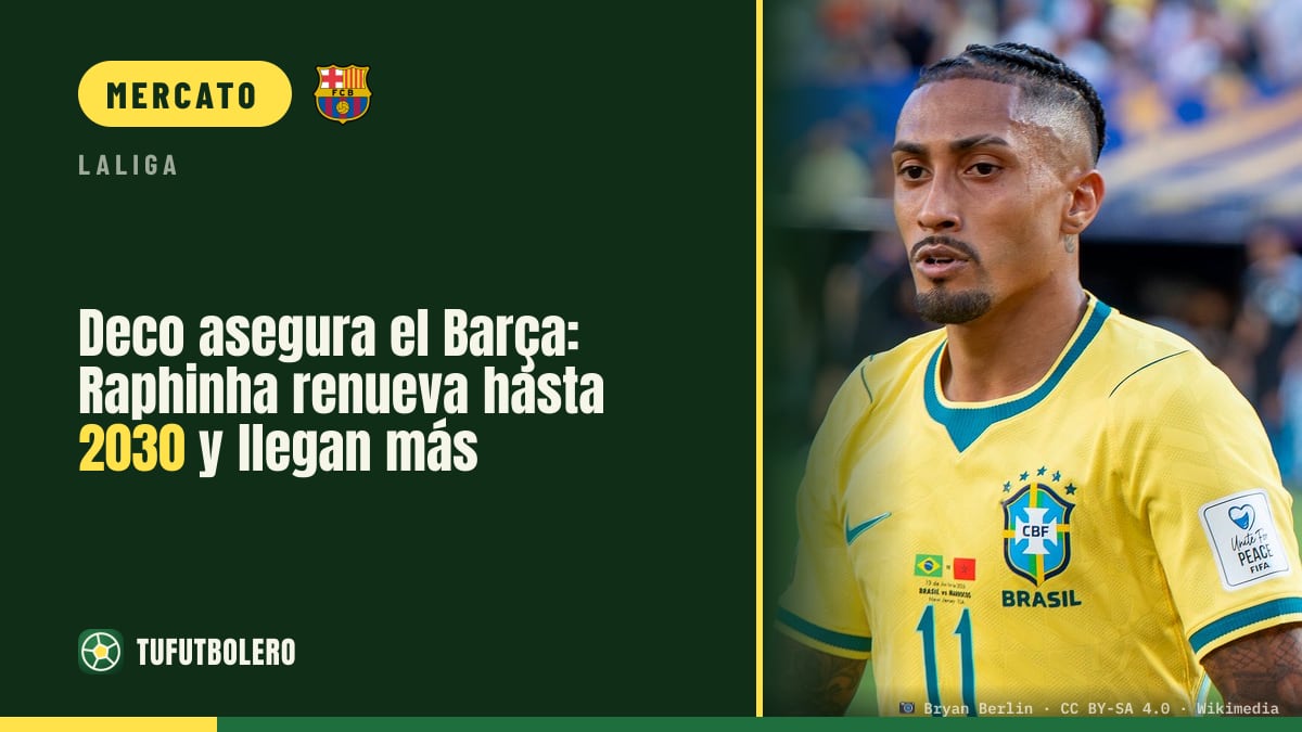 Deco blind a Barça: Raphinha rinnova fino al 2030