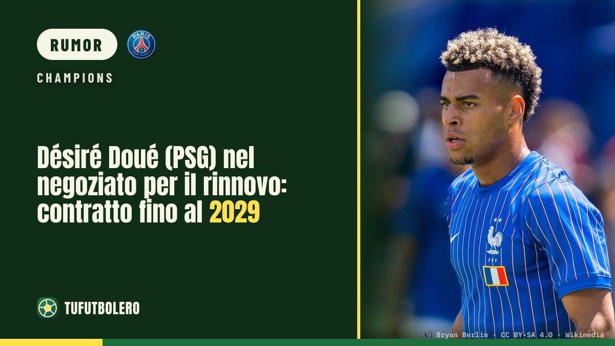 Désiré Doué (PSG) nel negoziato per il rinnovo: contratto fino al 2029