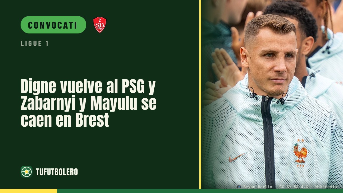 Digne torna nel PSG e Zabarnyi e Mayulu esclusi per Brest