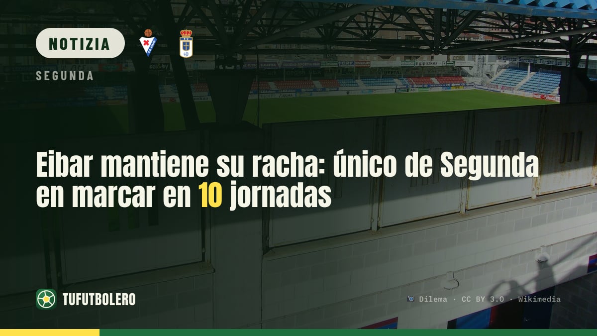Eibar in serie: unico in Segunda a segnare nelle prime 10 giornate