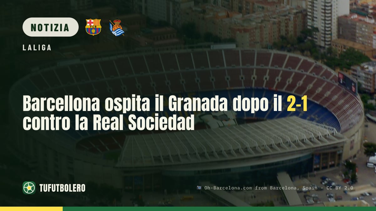 Barcellona ospita il Granada dopo il 2-1 contro la Real Sociedad