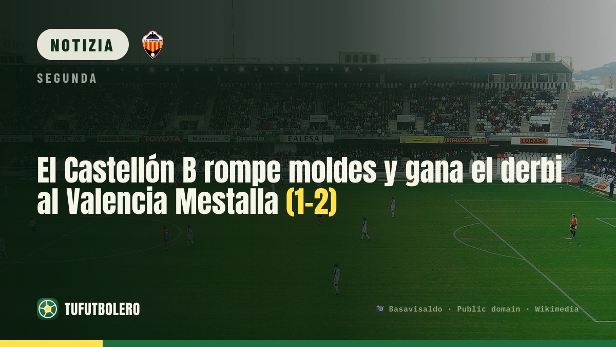 Castellón B sconvolge il Valencia Mestalla e vince il derby (1-2)