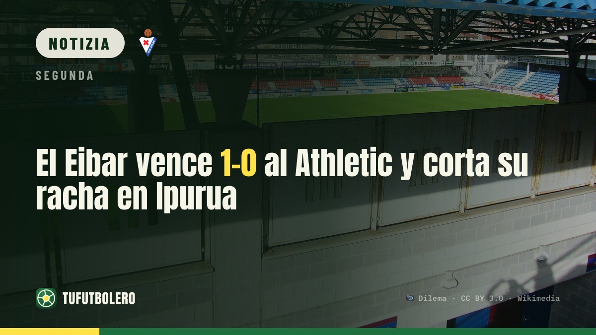 Eibar batte Athletic 1-0 a Ipurua e spezza la serie