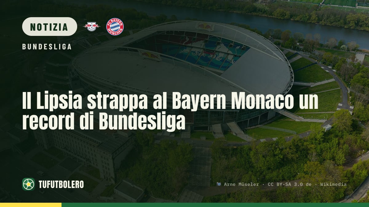 Il Lipsia strappa al Bayern Monaco un record di Bundesliga