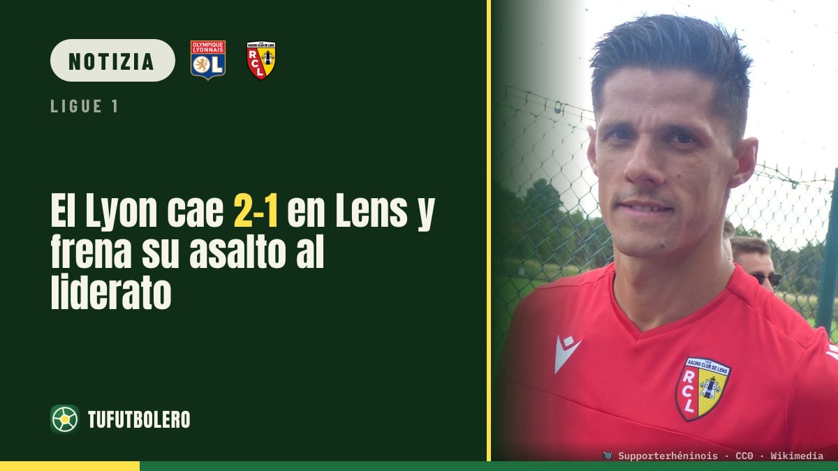 Il Lione cade 2-1 a Lens e si ferma l’assalto alla vetta