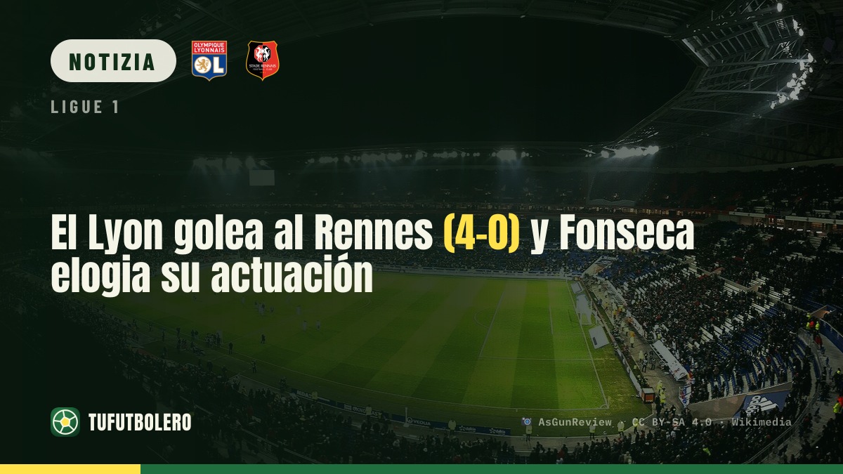 Lione-Rennes 4-0: Fonseca esalta una prestazione “XXL”