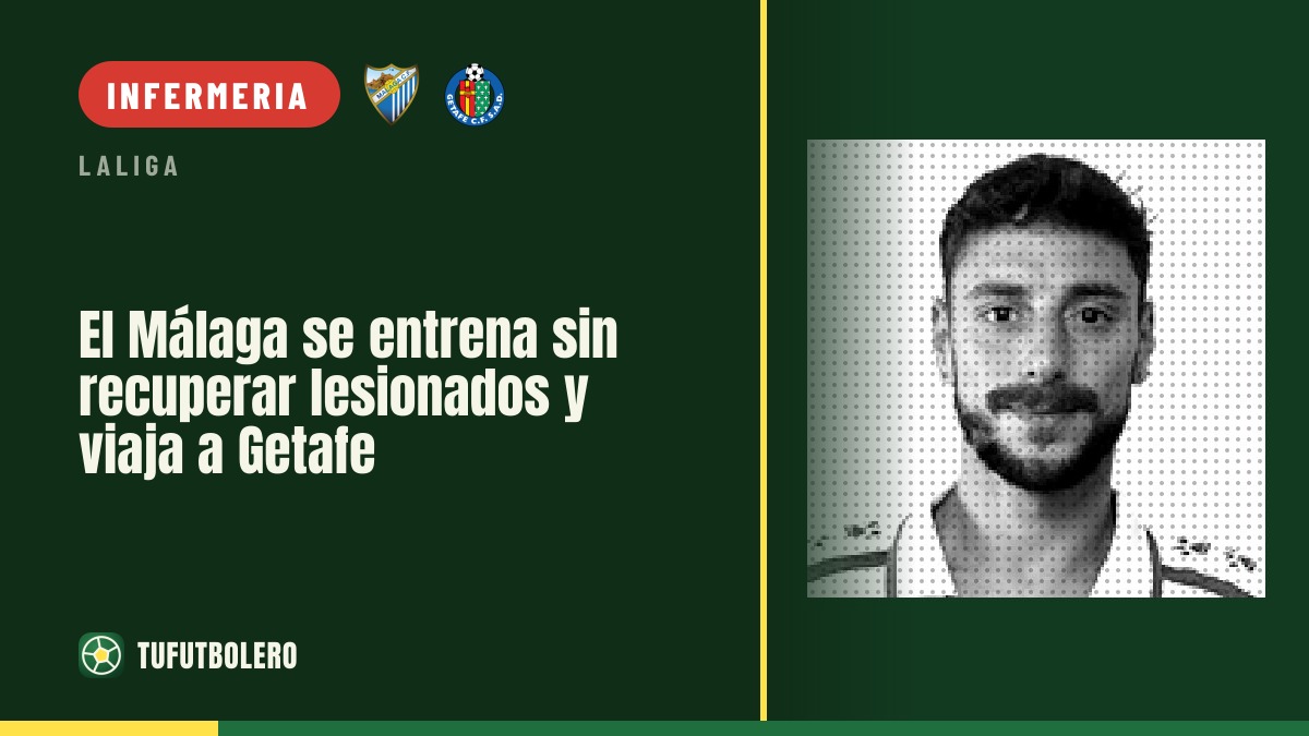 Il Málaga si allena senza recuperare gli infortunati: sfida al Getafe