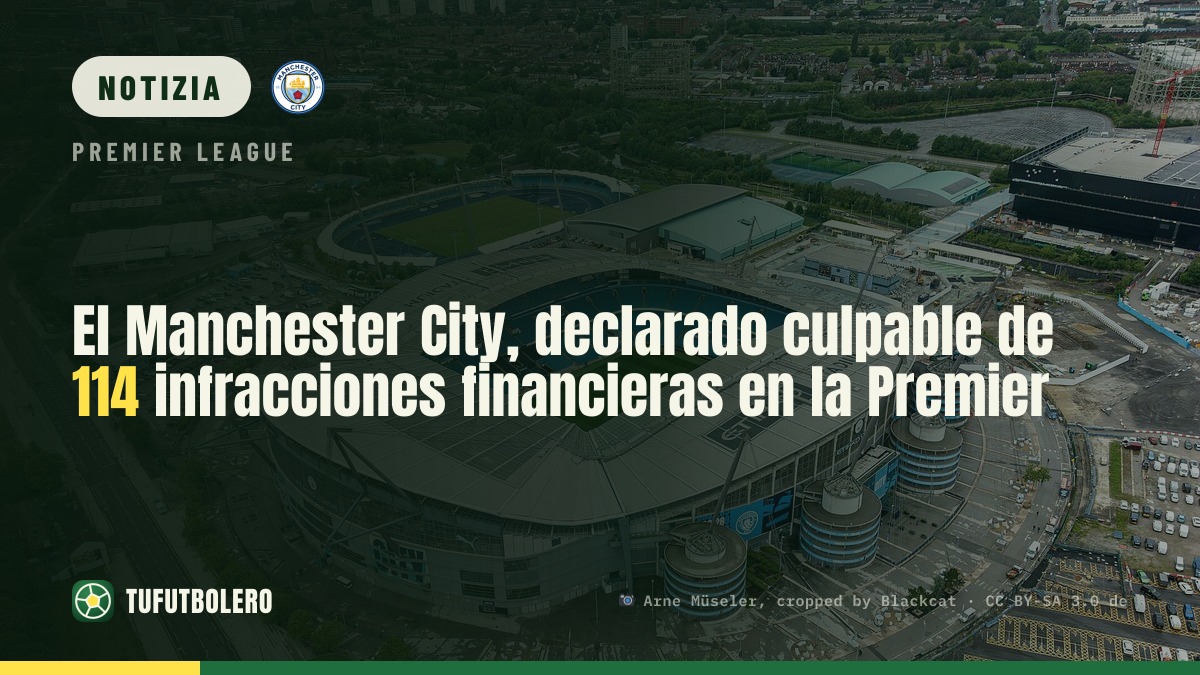Il Manchester City giudicato colpevole di 114 infrazioni finanziarie in Premier