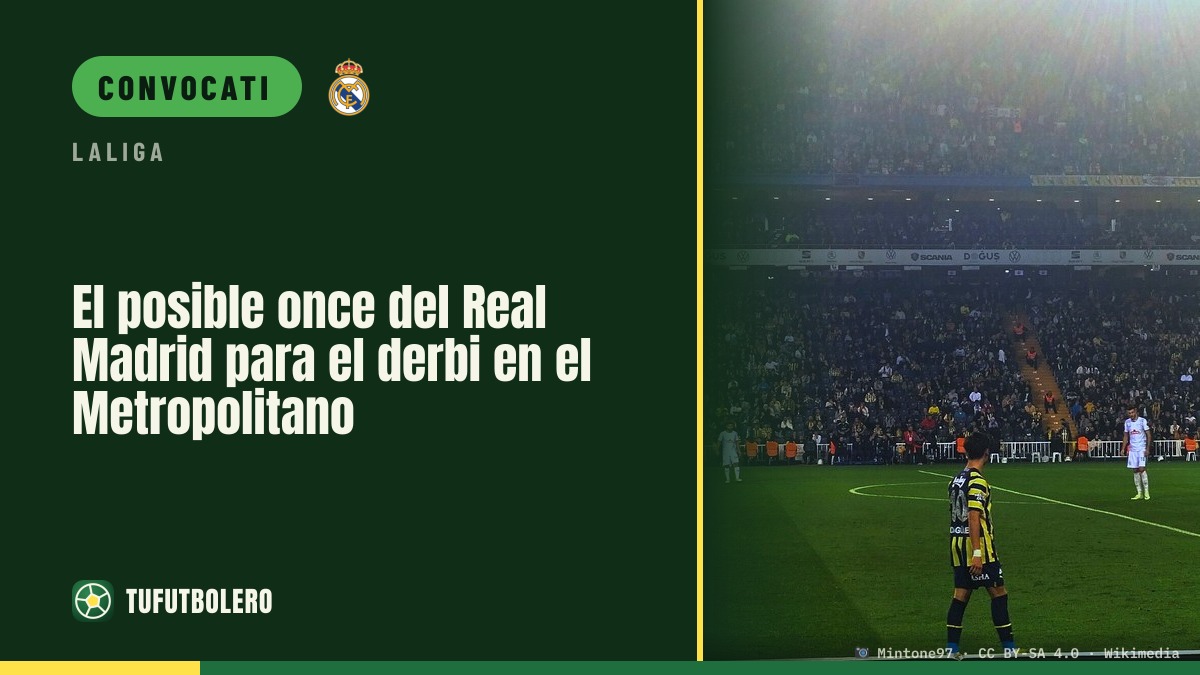 Possibile undici del Real Madrid per il derby al Metropolitano