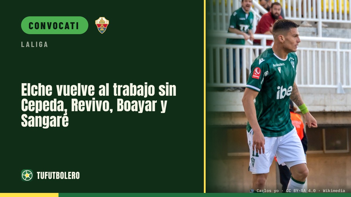 Elche riparte senza Cepeda, Revivo, Boayar e Sangaré
