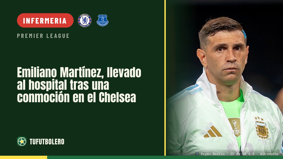 Emiliano Martínez in ospedale dopo un colpo alla testa col Chelsea