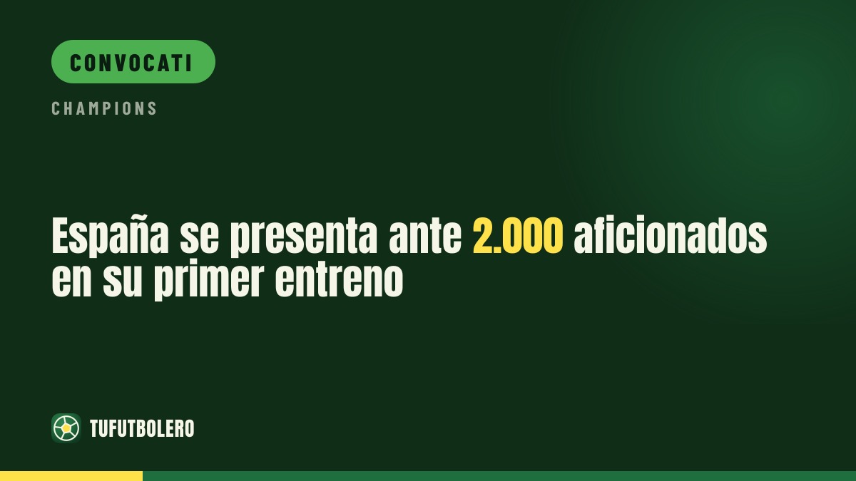 Spagna: quasi 2.000 tifosi al primo allenamento