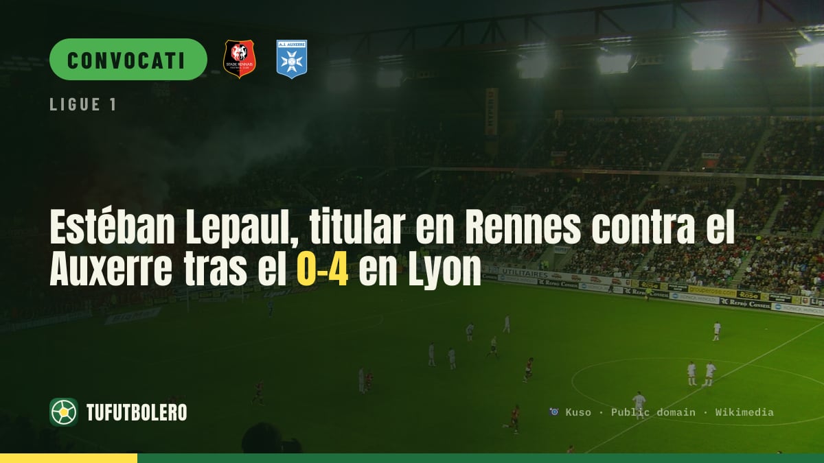 Estéban Lepaul atteso titolare con il Rennes: dopo il 0-4 a Lione