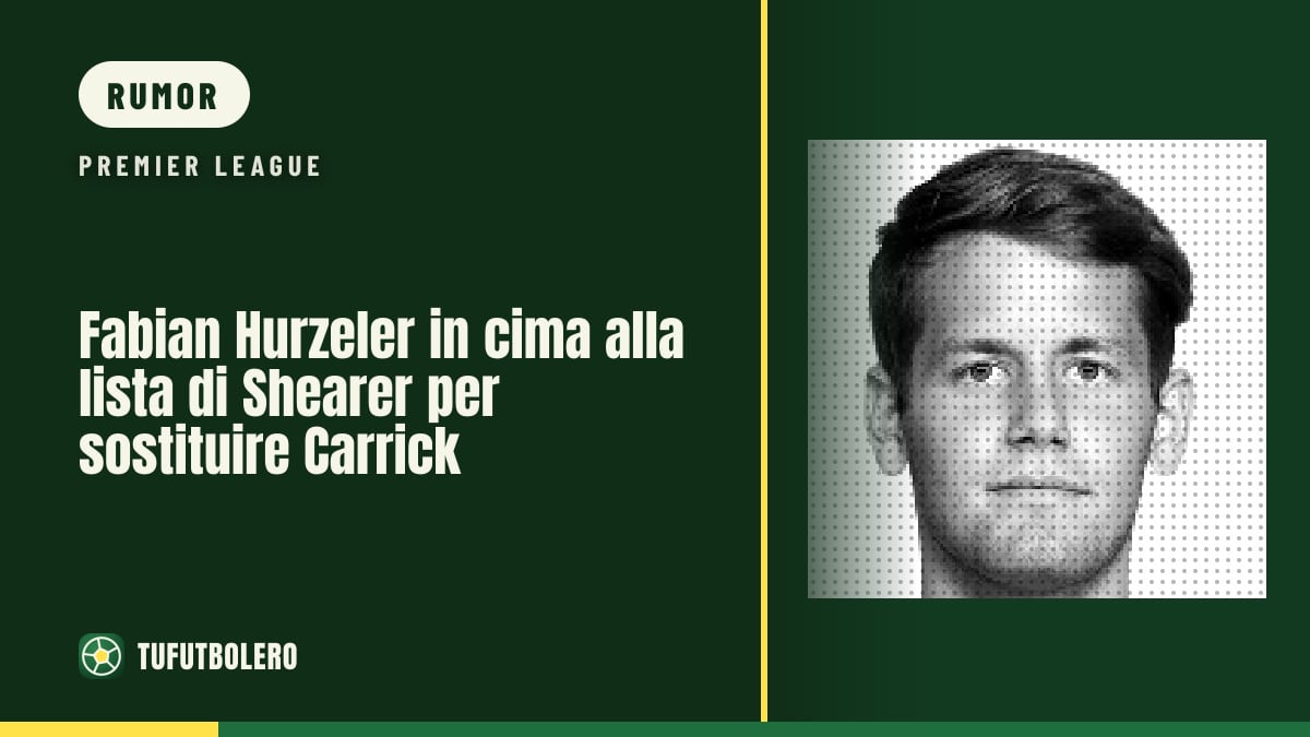 Fabian Hurzeler in cima alla lista di Shearer per sostituire Carrick