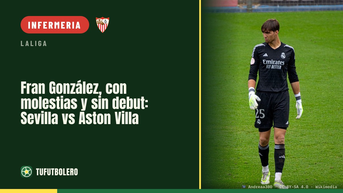 Fran González senza debutto: infortunio per il Sevilla vs Aston Villa