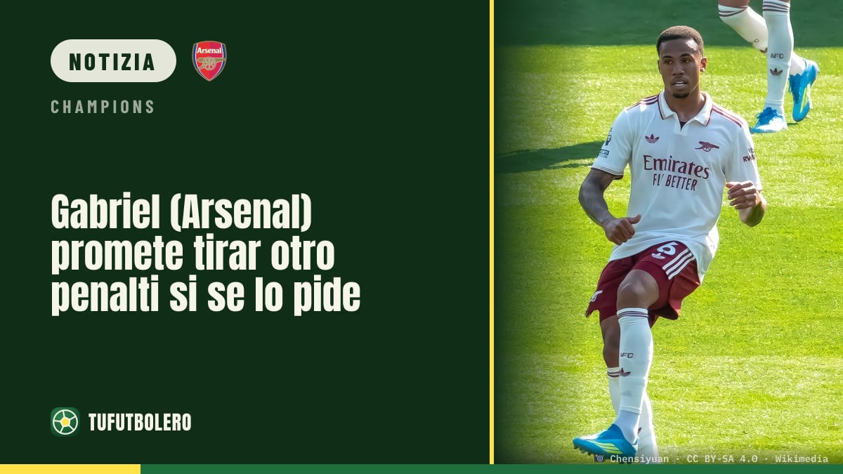 Gabriel (Arsenal) promette: se c’è un altro rigore lo tira