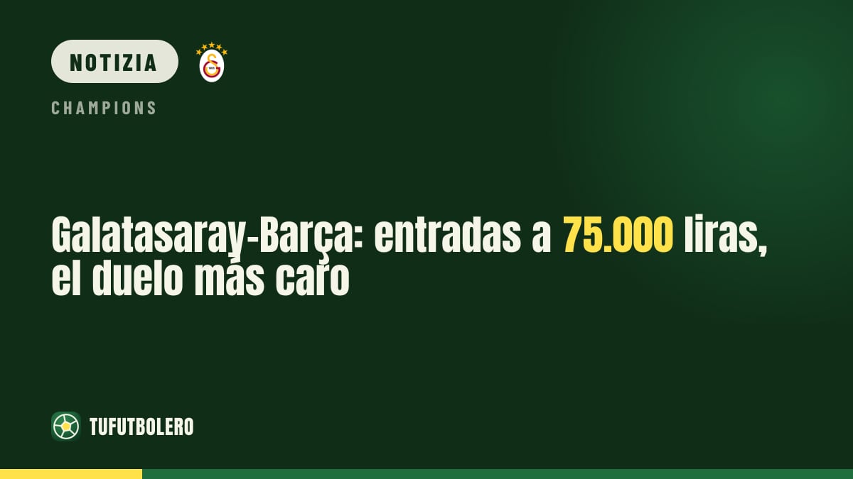 Galatasaray–Barça: biglietti a 75.000 lire, match più caro