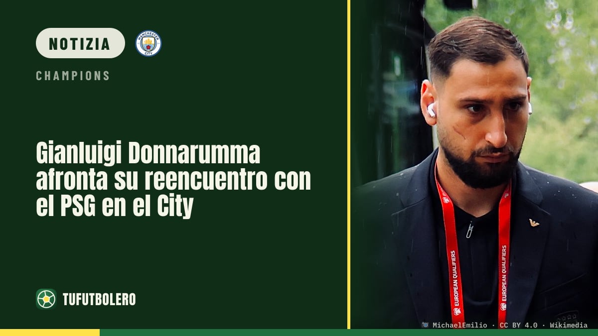 Gianluigi Donnarumma torna contro il PSG con il Manchester City