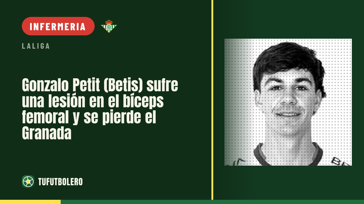 Gonzalo Petit (Betis) si rompe il bicipite femorale: salta il Granada