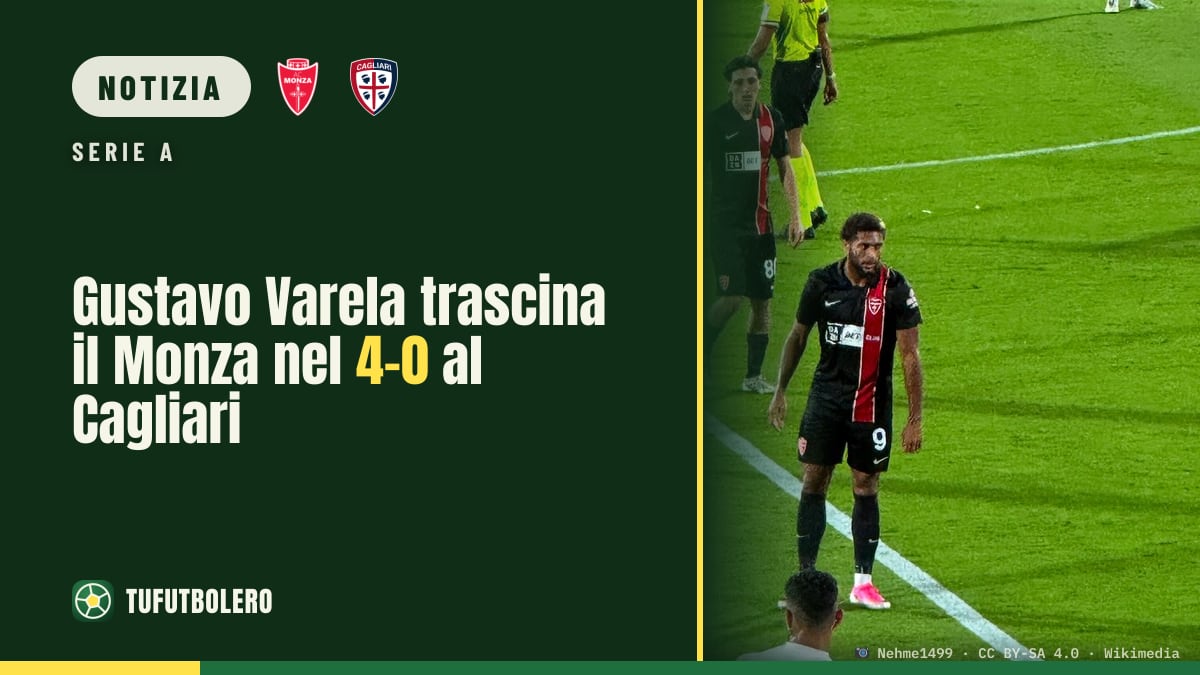 Gustavo Varela trascina il Monza nel 4-0 al Cagliari
