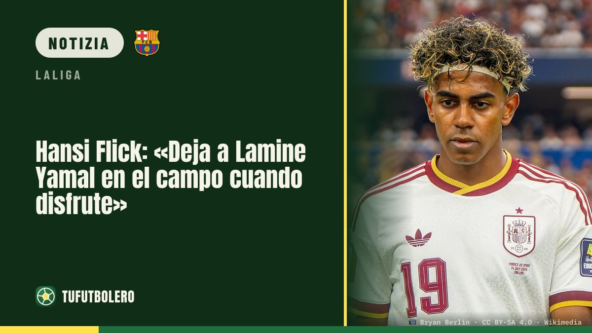 Hansi Flick: “Lascia Lamine Yamal in campo quando si diverte”