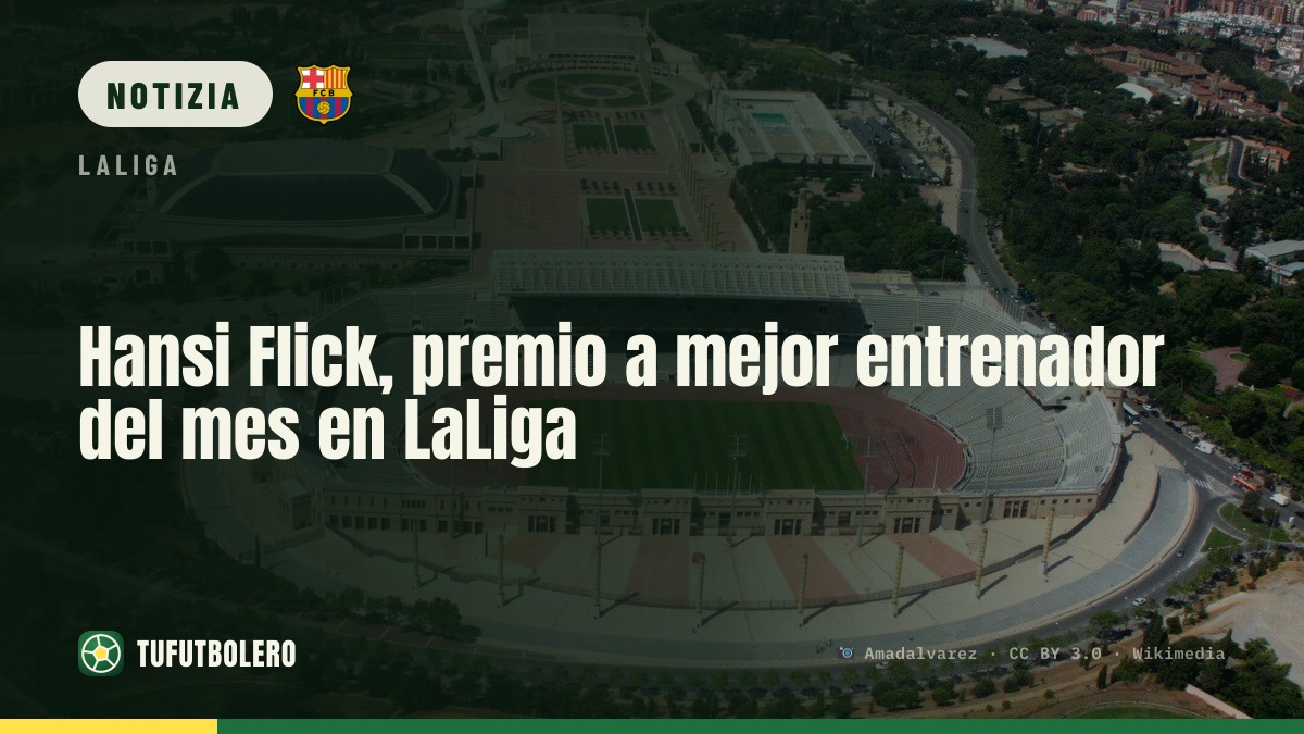 Hansi Flick vince di nuovo il premio di miglior allenatore del mese in Liga