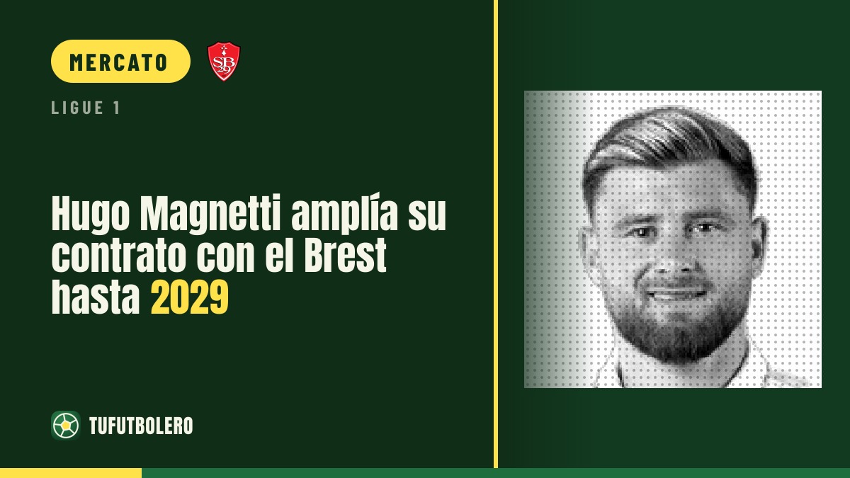 Hugo Magnetti prolunga con il Brest fino al 2029