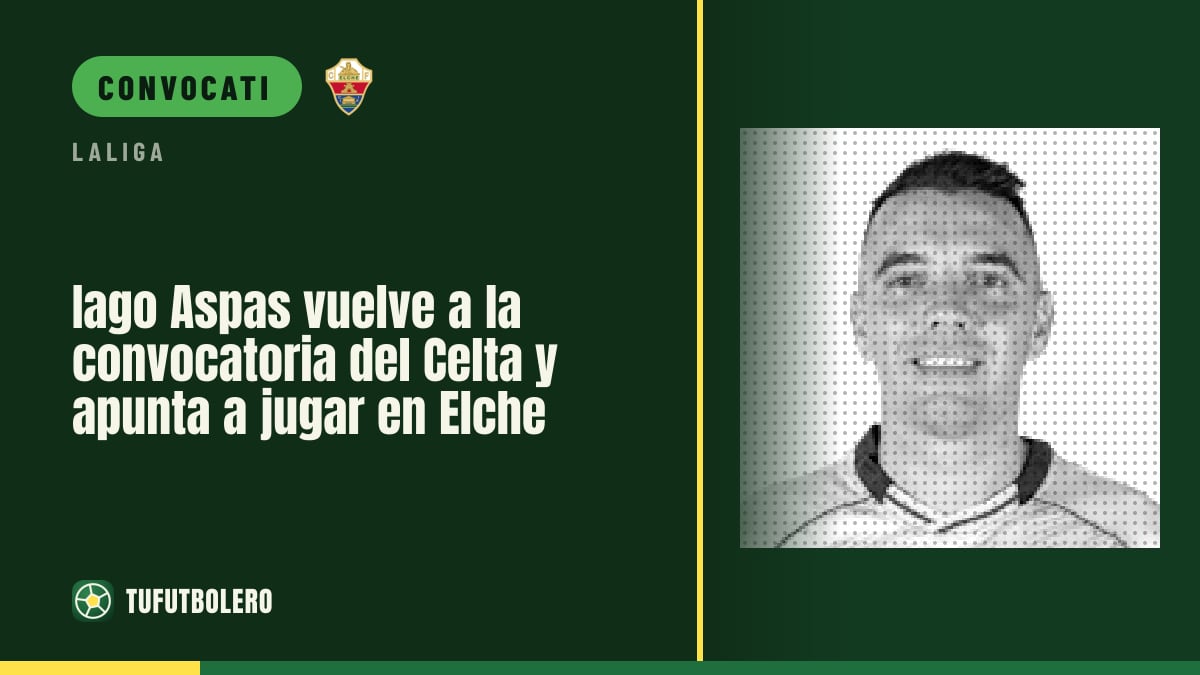 Iago Aspas torna in convocazione con il Celta per Elche