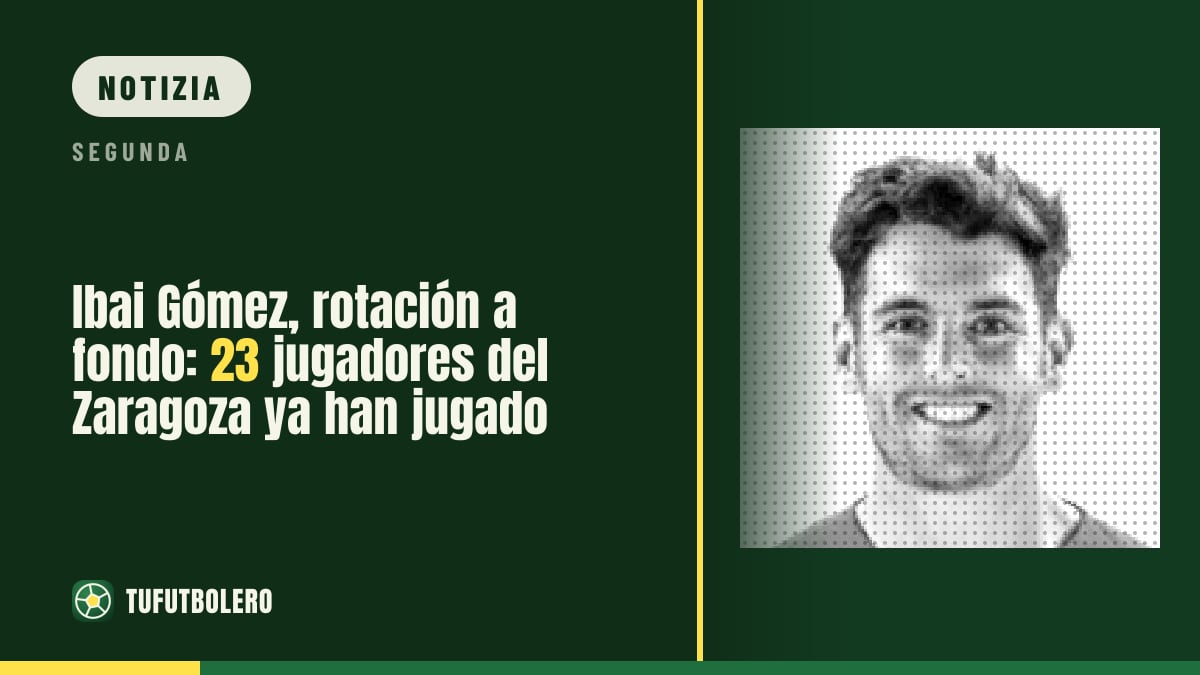 Ibai Gómez fa ruotare il Zaragoza: 23 giocatori già in campo