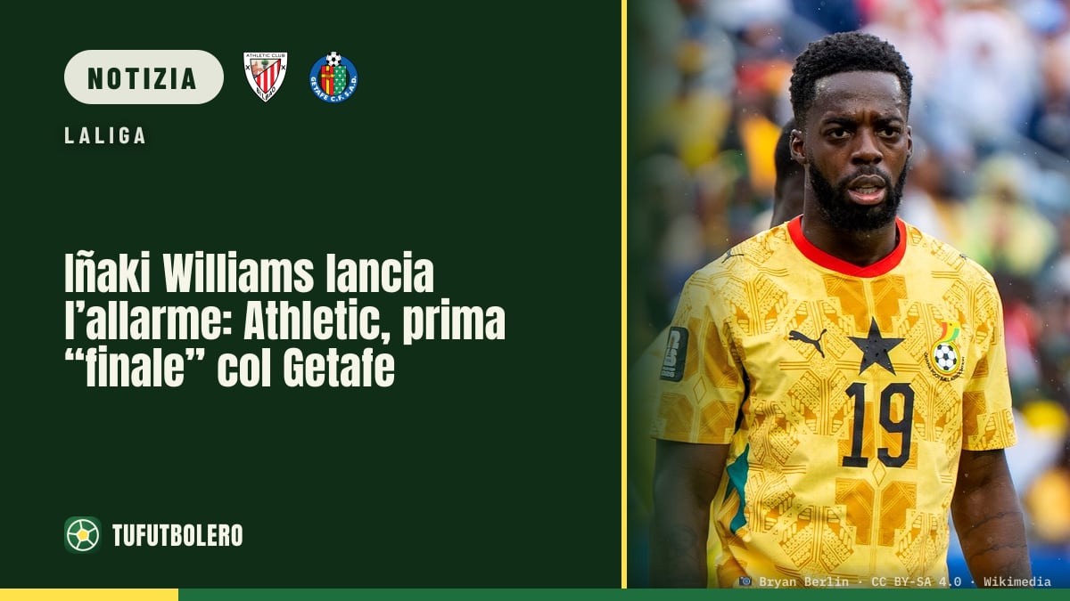 Iñaki Williams lancia l’allarme: Athletic, prima “finale” col Getafe
