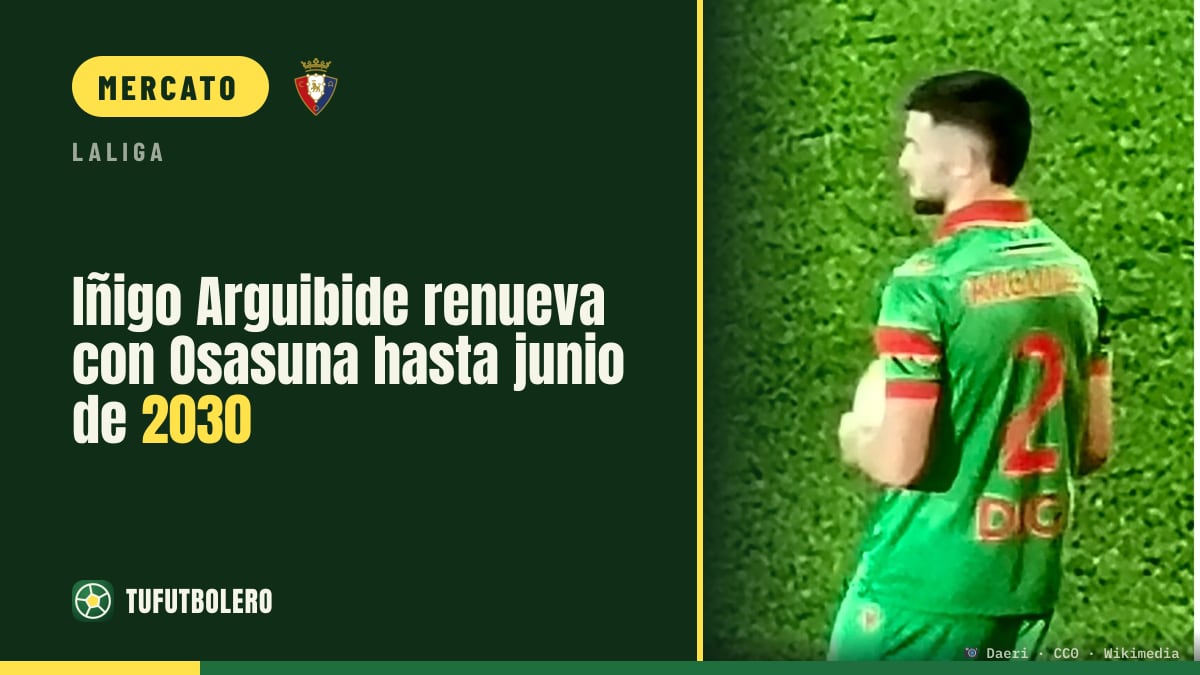 Iñigo Arguibide rinnova con Osasuna fino a giugno 2030