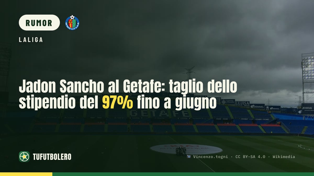 Jadon Sancho al Getafe: taglio dello stipendio del 97% fino a giugno