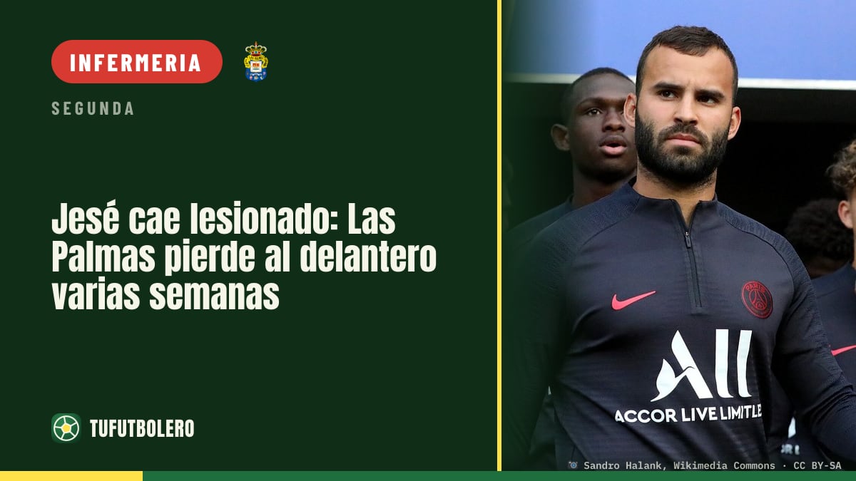 Jesé out per infortunio: Las Palmas senza il centravanti per settimane