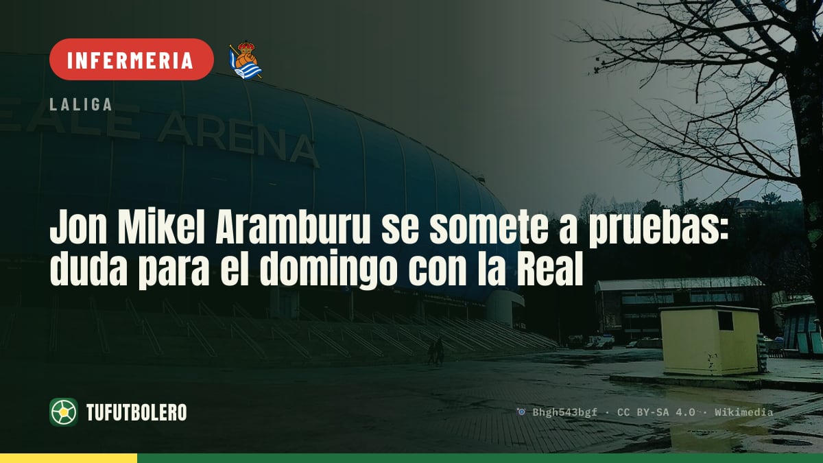 Jon Mikel Aramburu: esami e forte dubbio per la Real nel match di domenica