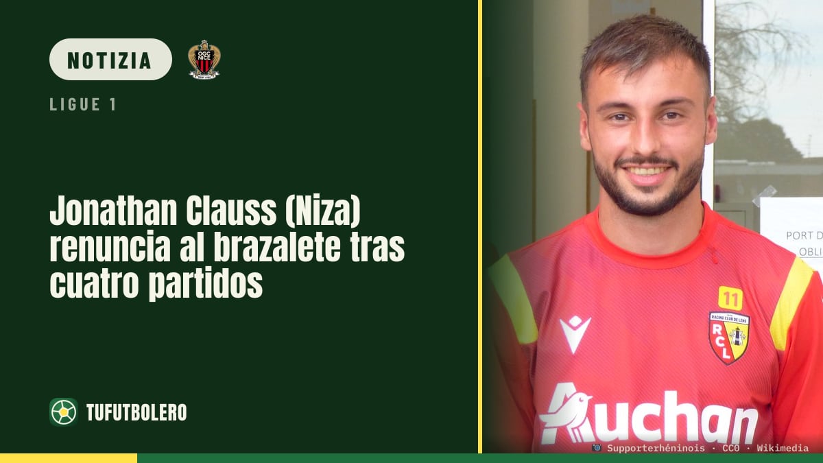 Jonathan Clauss (Nizza) rinuncia alla fascia dopo quattro partite
