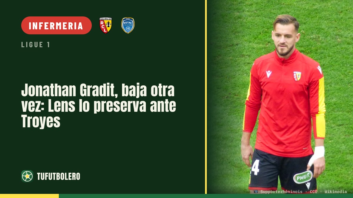 Jonathan Gradit out ancora: il Lens lo preserva per Troyes