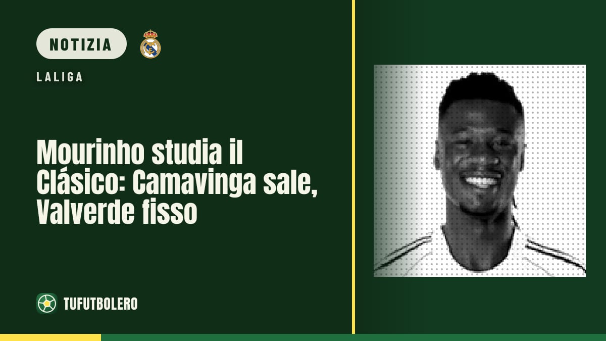 Mourinho studia il Clásico: Camavinga sale, Valverde fisso