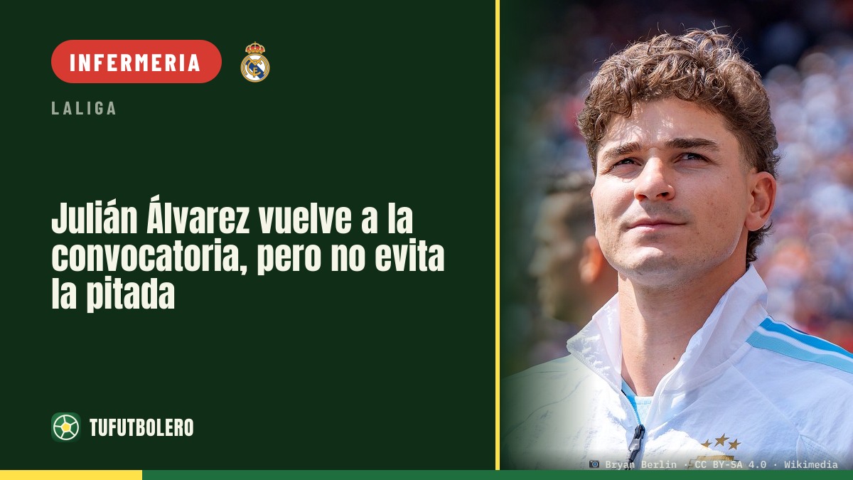 Julián Álvarez rientra dopo l’infortunio, ma le fischiate restano al Metropolitano